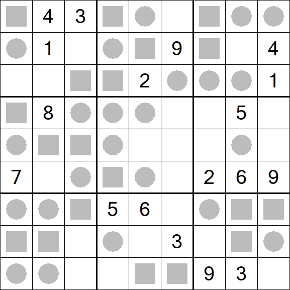 Even-Odd Sudoku - Difficile