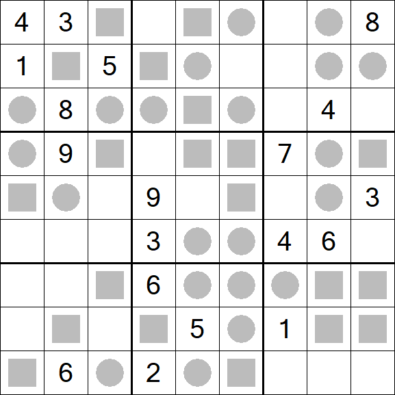Even-Odd Sudoku - Difficile