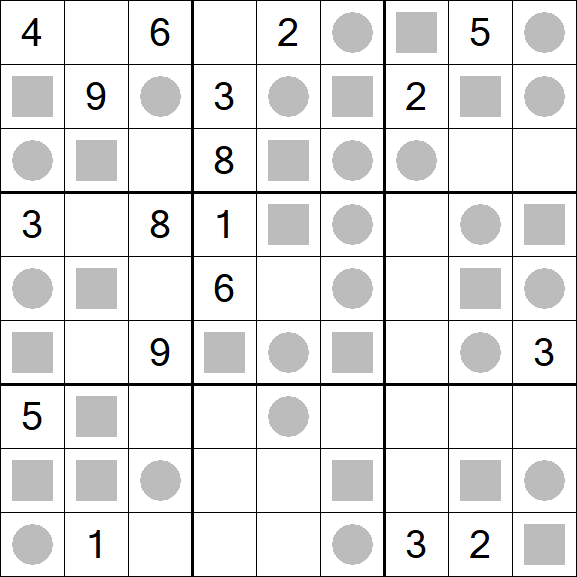 Even-Odd Sudoku - Difícil