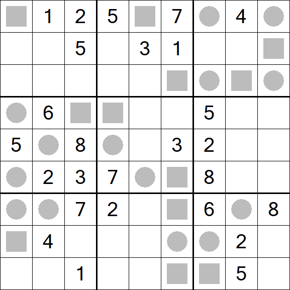 Even-Odd Sudoku - Difficile