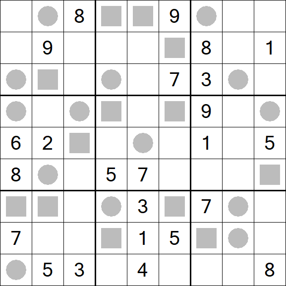 Even-Odd Sudoku - Difficile