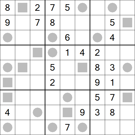 Even-Odd Sudoku - Difícil