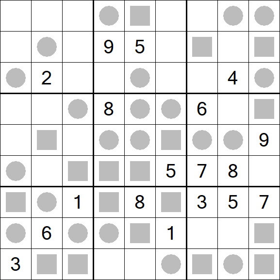 Even-Odd Sudoku - Difícil