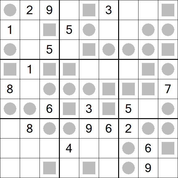 Even-Odd Sudoku - Difícil