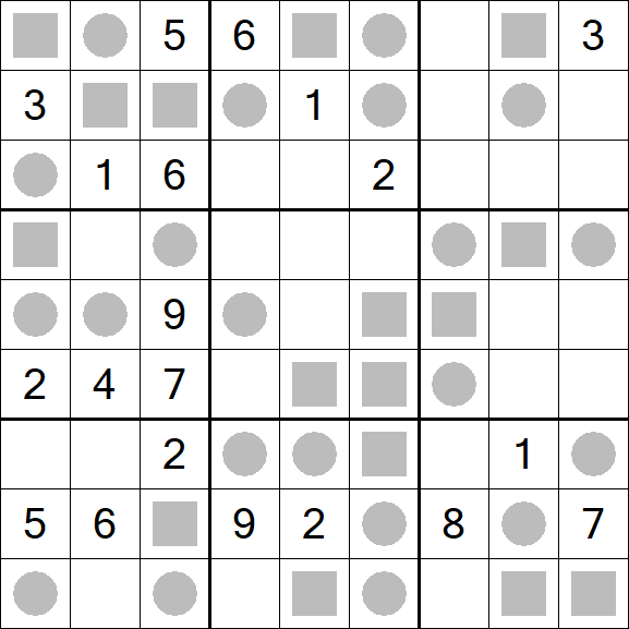 Even-Odd Sudoku - Difícil