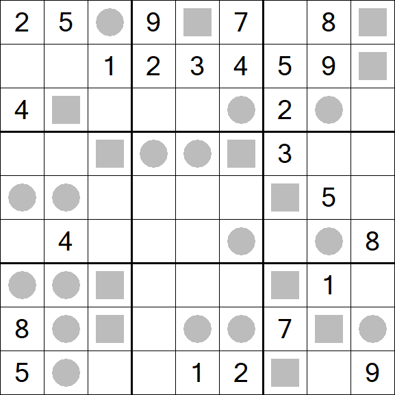 Even-Odd Sudoku - Difícil