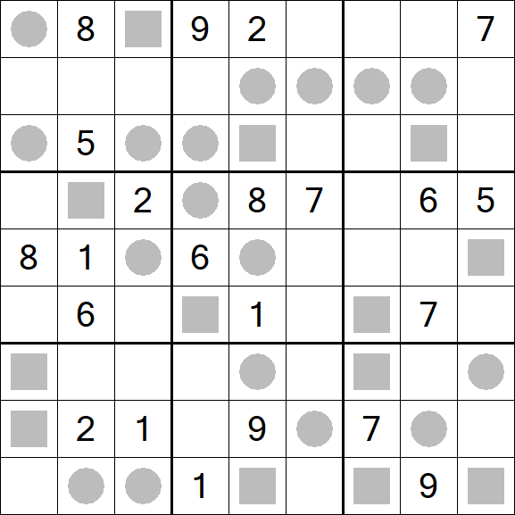 Even-Odd Sudoku - Schwierig