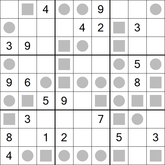Even-Odd Sudoku - Schwierig
