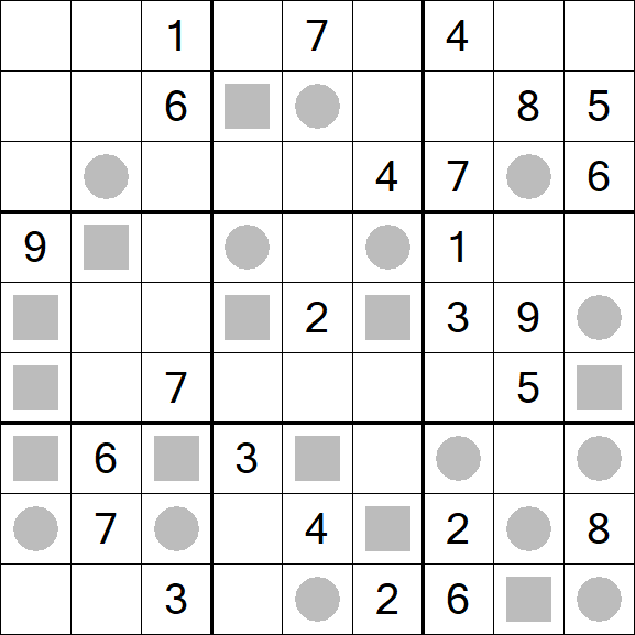 Even-Odd Sudoku - Hard