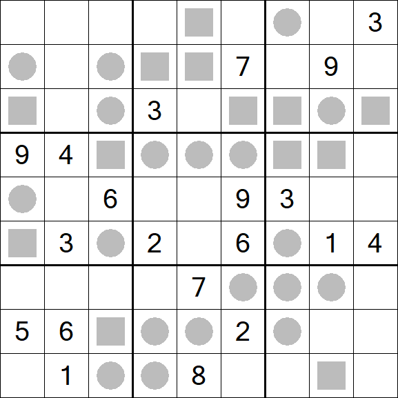 Even-Odd Sudoku - Schwierig