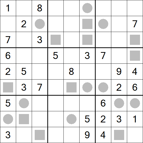 Even-Odd Sudoku - Hard