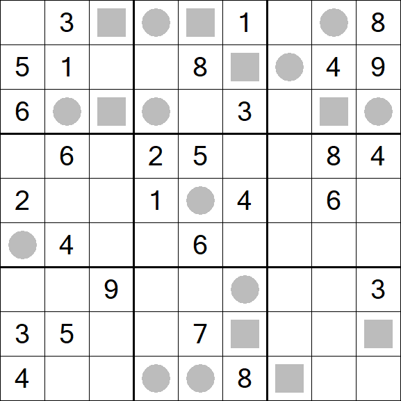 Even-Odd Sudoku - Hard
