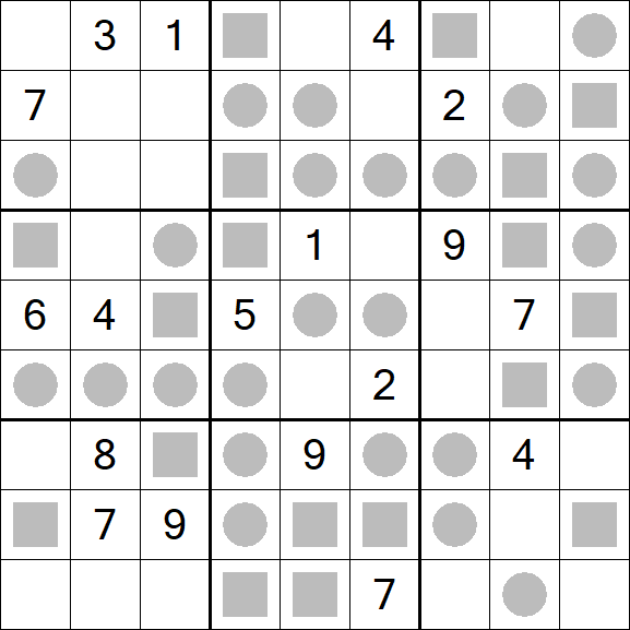 Even-Odd Sudoku - Schwierig