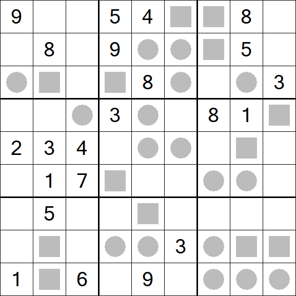 Even-Odd Sudoku - Schwierig
