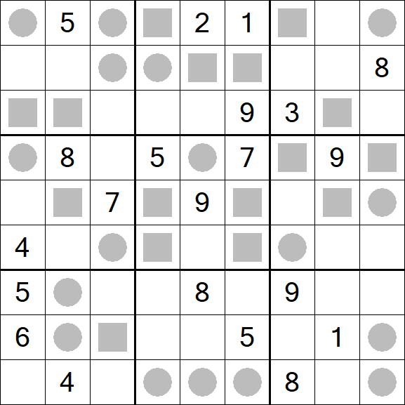 Even-Odd Sudoku - Schwierig