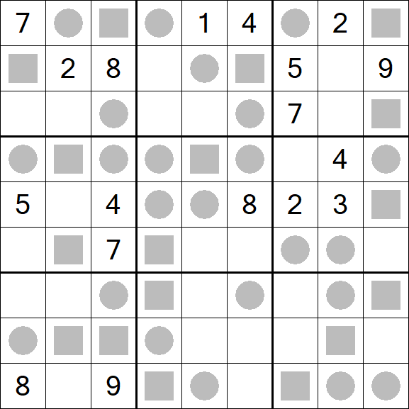 Even-Odd Sudoku - Schwierig