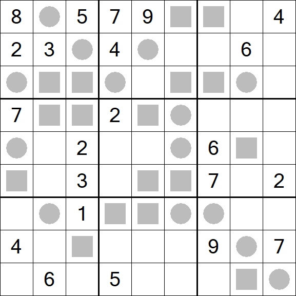 Even-Odd Sudoku - Hard