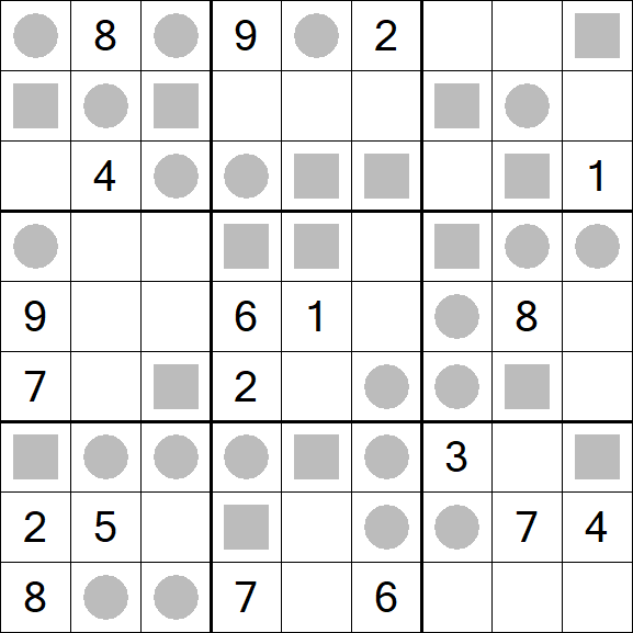 Even-Odd Sudoku - Difficile