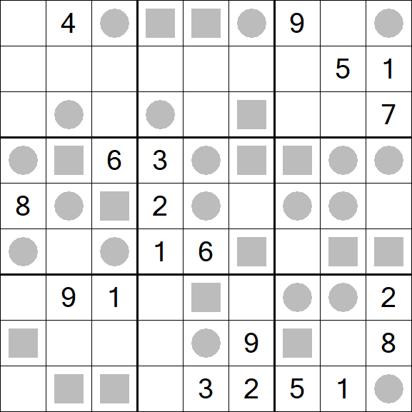 Even-Odd Sudoku - Difficile