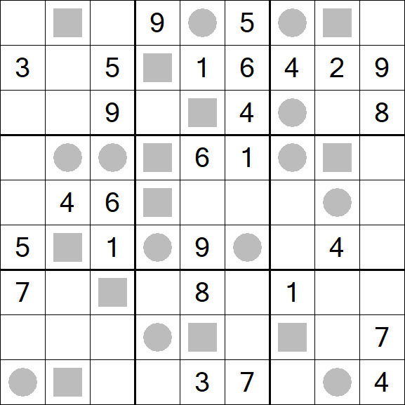 Even-Odd Sudoku - Difficile