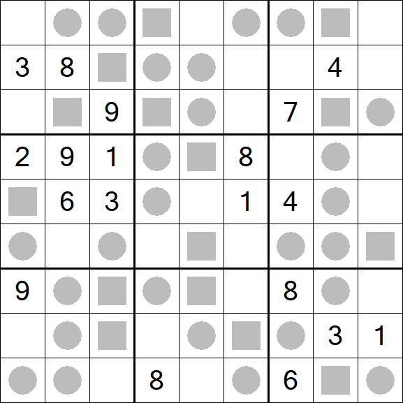 Even-Odd Sudoku - Difficile
