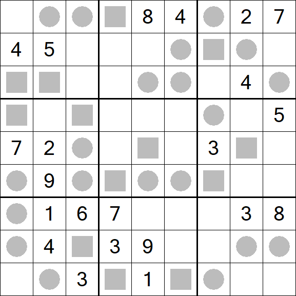 Even-Odd Sudoku - Difficile