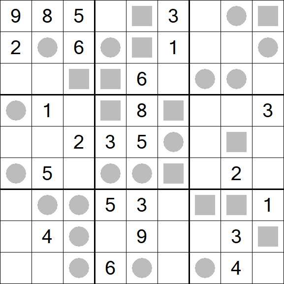 Even-Odd Sudoku - Difficile