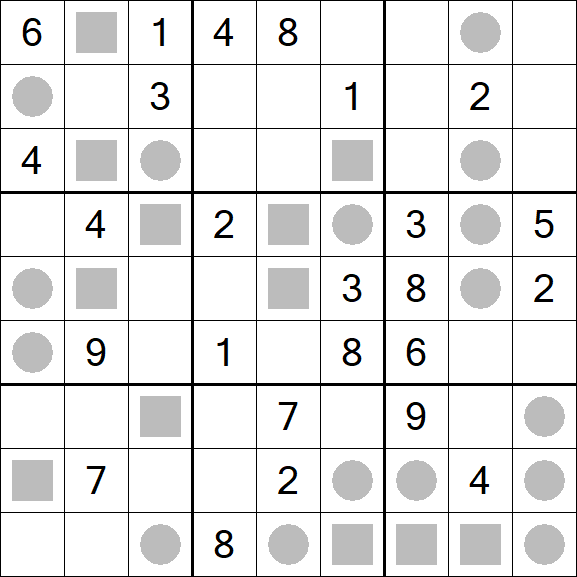 Even-Odd Sudoku - Difficile