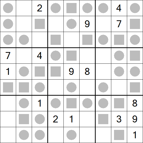 Even-Odd Sudoku - Difficile