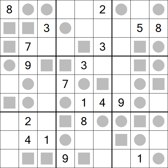 Even-Odd Sudoku - Difficile