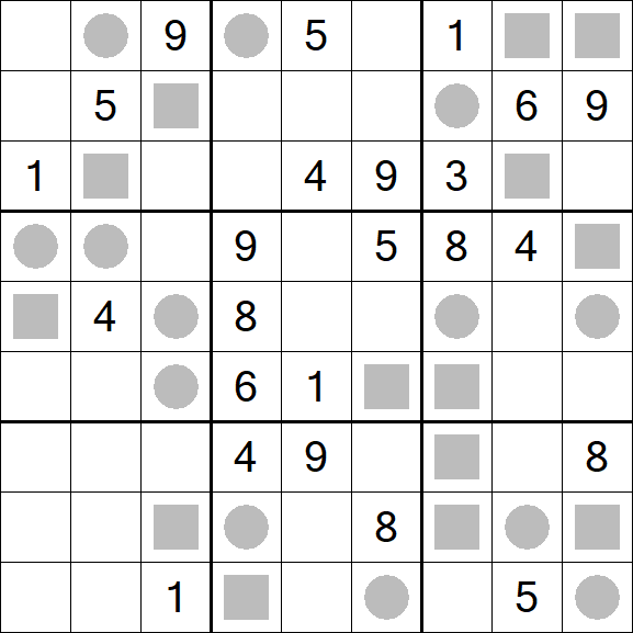 Even-Odd Sudoku - Difficile