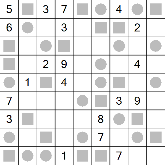 Even-Odd Sudoku - Difficile