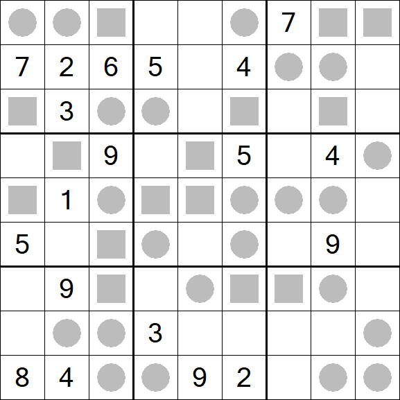 Even-Odd Sudoku - Difficile