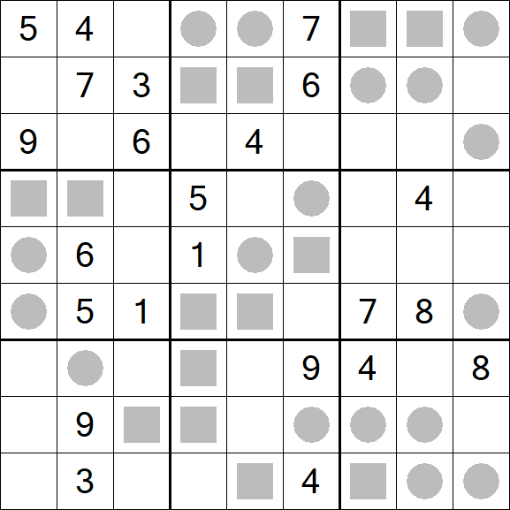 Even-Odd Sudoku - Difficile