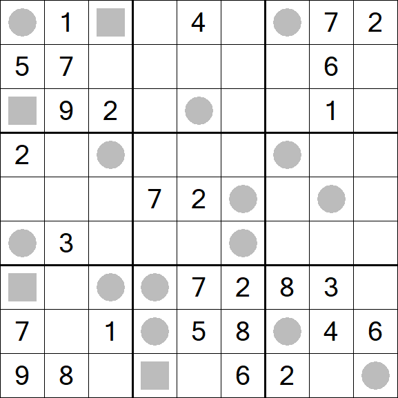 Even-Odd Sudoku - Difficile