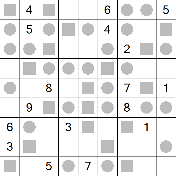 Even-Odd Sudoku - Difficile