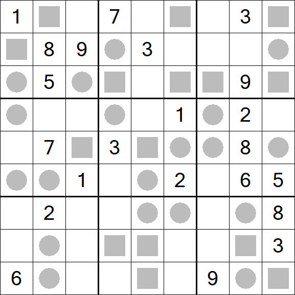 Even-Odd Sudoku - Difficile
