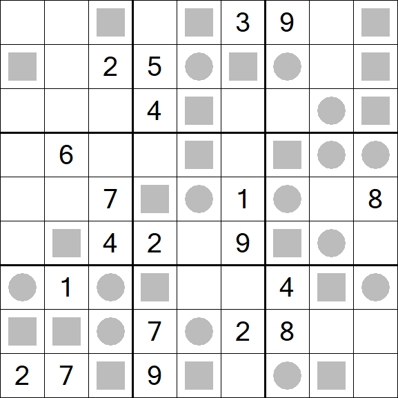 Even-Odd Sudoku - Difficile