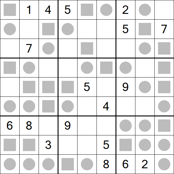 Even-Odd Sudoku - Difficile