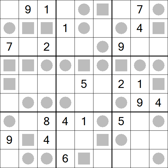 Even-Odd Sudoku - Difícil
