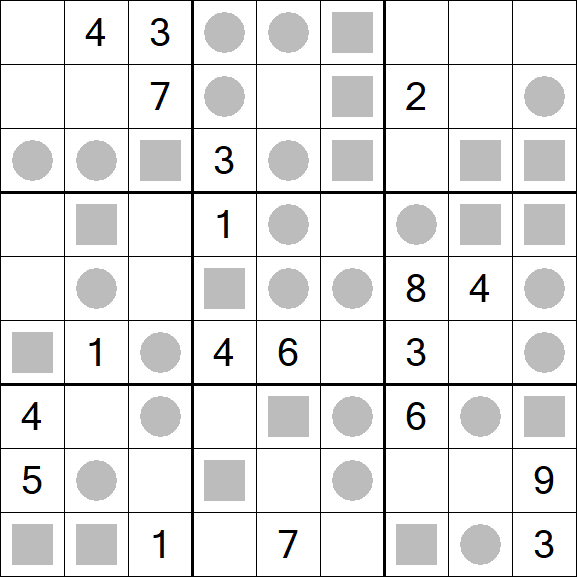 Even-Odd Sudoku - Schwierig