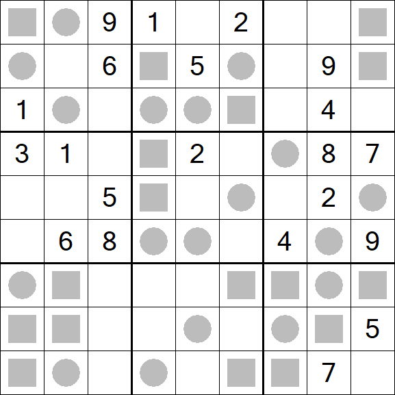 Even-Odd Sudoku - Difícil