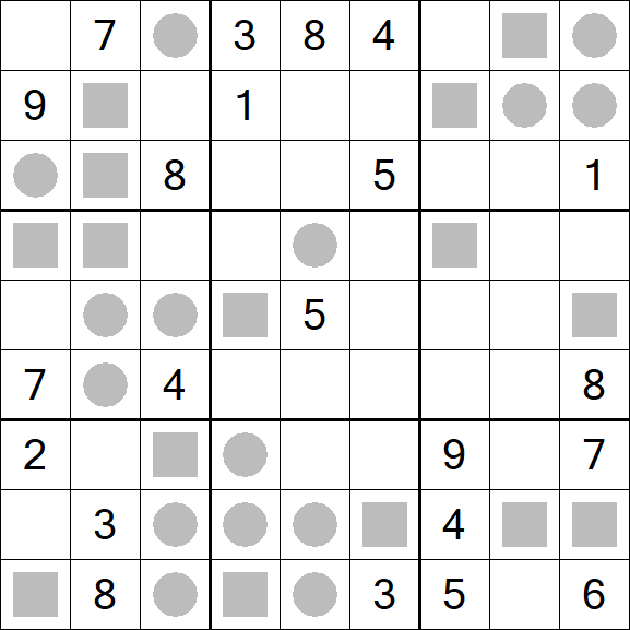 Even-Odd Sudoku - Difícil