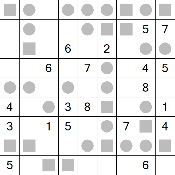 Even-Odd Sudoku - Difícil