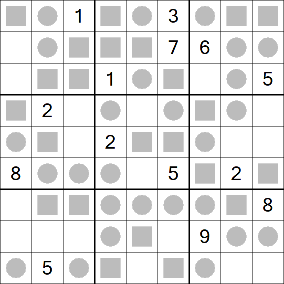 Even-Odd Sudoku - Difícil