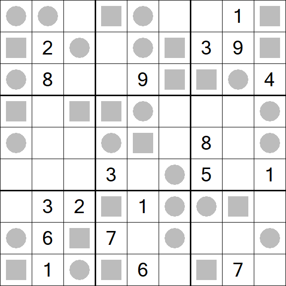 Even-Odd Sudoku - Difícil