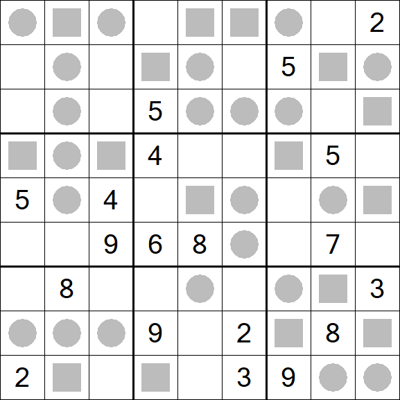Even-Odd Sudoku - Difícil