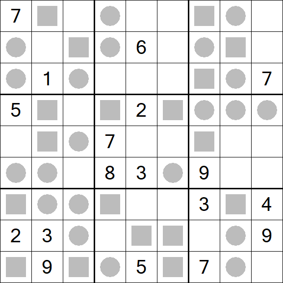Even-Odd Sudoku - Schwierig