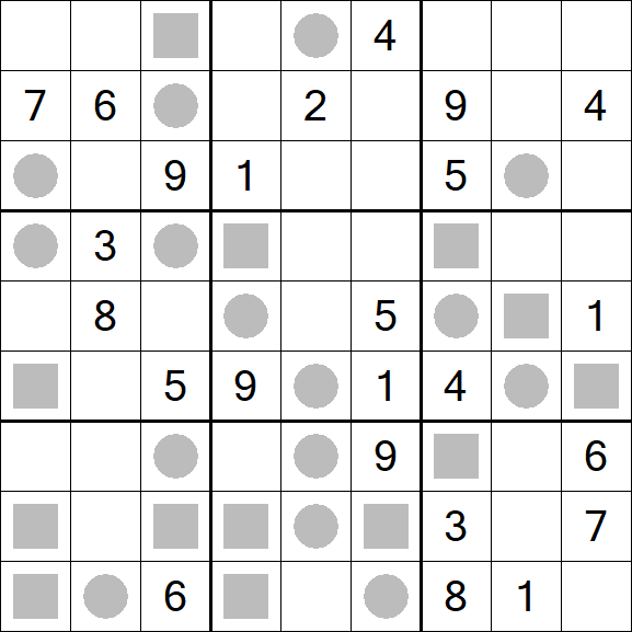 Even-Odd Sudoku - Difícil