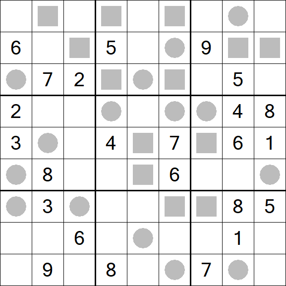 Even-Odd Sudoku - Difficile
